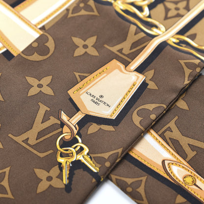 Louis Vuitton Silk Monogram Confidential Bandeau Brown 3 of 6