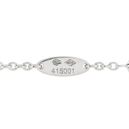 Christian Dior 18K White Gold Diamond Mother of Pearl Rose Des Vents Bracelet 5 of 6