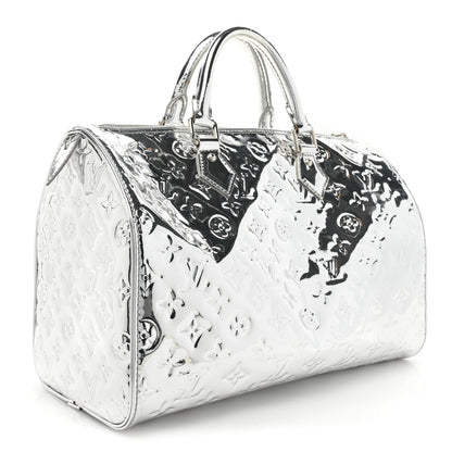 Louis Vuitton Monogram Miroir Speedy 30 Silver 2 of 8