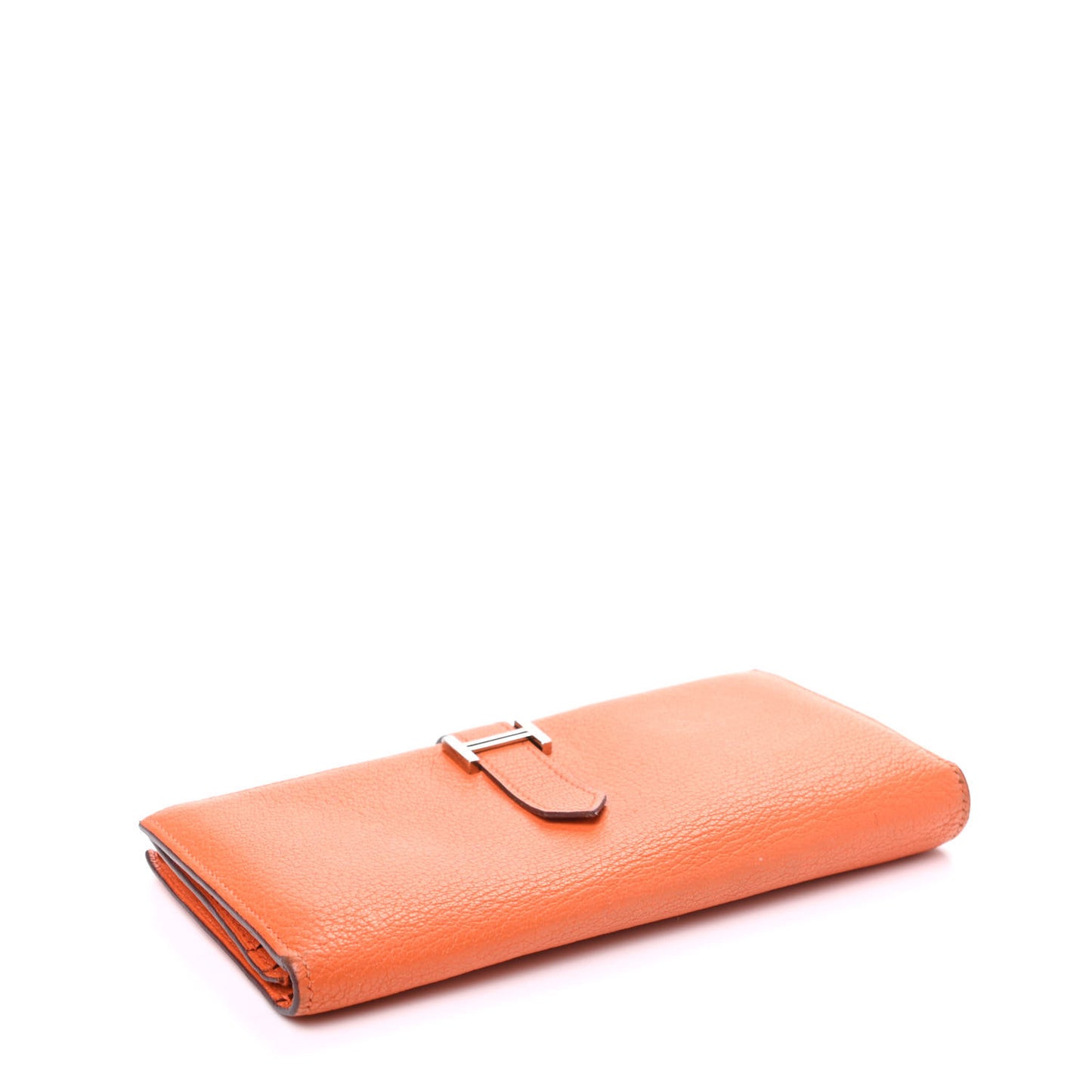 Chevre Mysore Bearn Gusset Wallet Orange