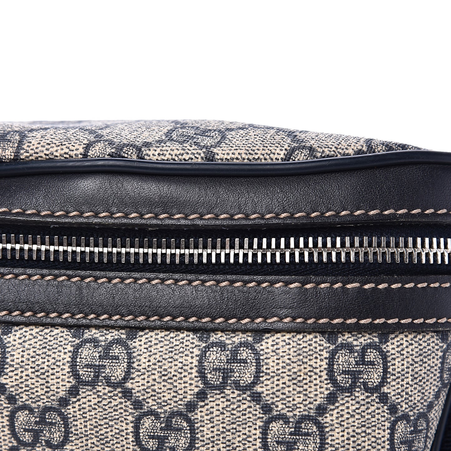 GG Supreme Monogram Belt Bag Navy