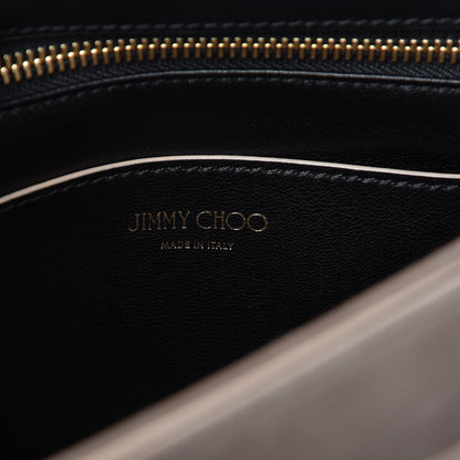 Jimmy Choo Washed Crinkled Calfskin Rebel Crossbody Bag Black 8 of 10
