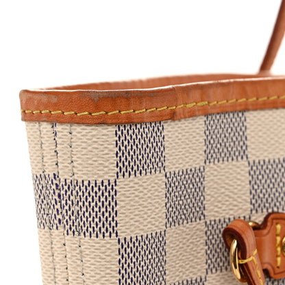 Louis Vuitton Damier Azur Neo Neverfull MM Rose Ballerine 12 of 12