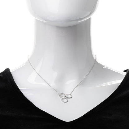 Tiffany Platinum Diamond Large Paper Flowers Pendant Necklace 2 of 6