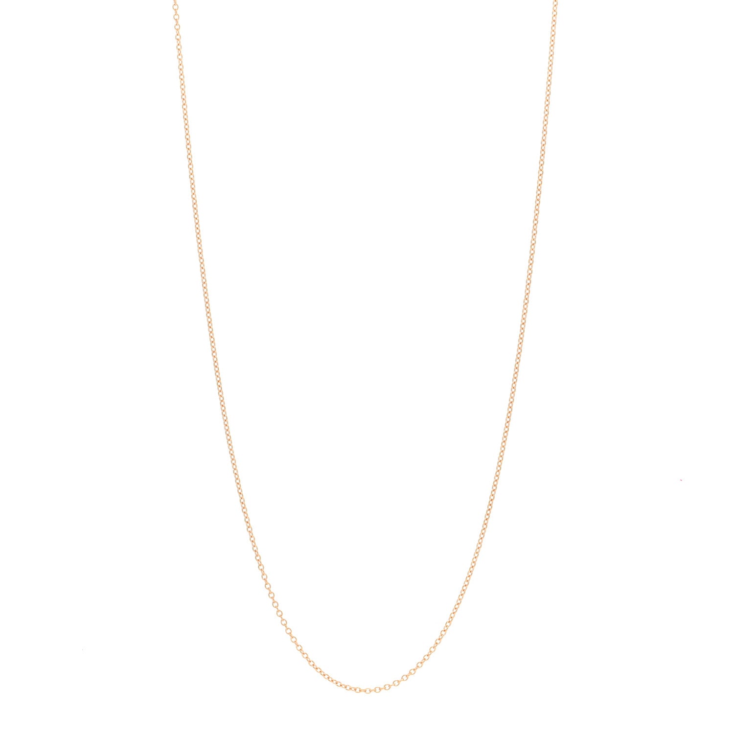 Tiffany 18K Rose Gold Chain Necklace 24" 1 of 3