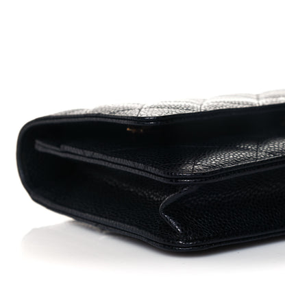 Chanel Caviar Quilted Wallet On Chain WOC Black 10 of 12