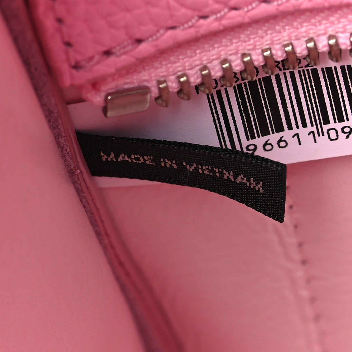 Grained Calfskin Micro The Tote Bag Pink
