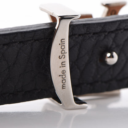 Louis Vuitton Taurillon LV Initiales Reversible Bracelet Brown Black 4 of 5