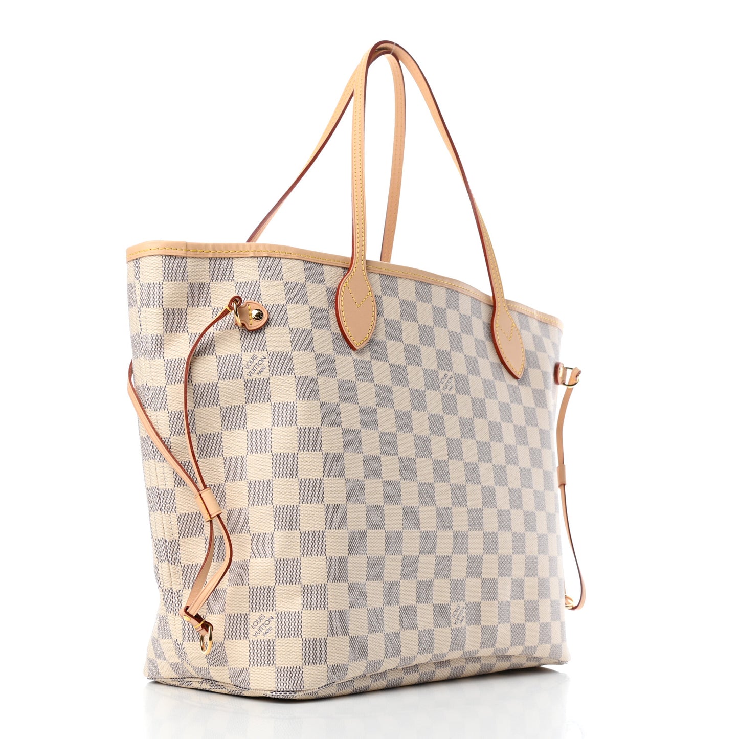 Damier Azur Neo Neverfull MM Rose Ballerine