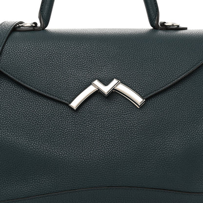 Moynat Taurillon Blush Calfskin Gabby MM Peacock 7 of 11