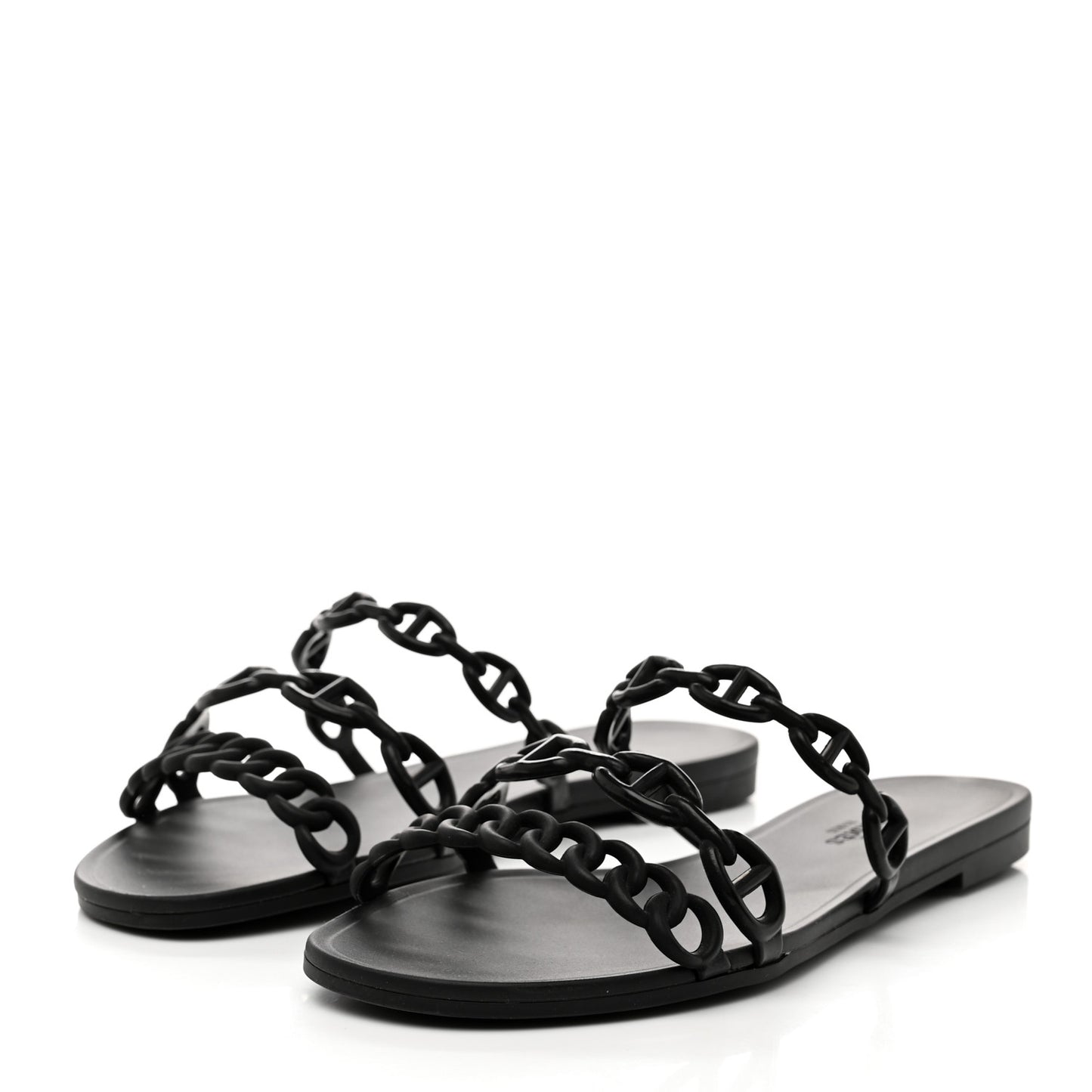 Rubber Chaine d'Ancre Rivage Sandals 35 Black