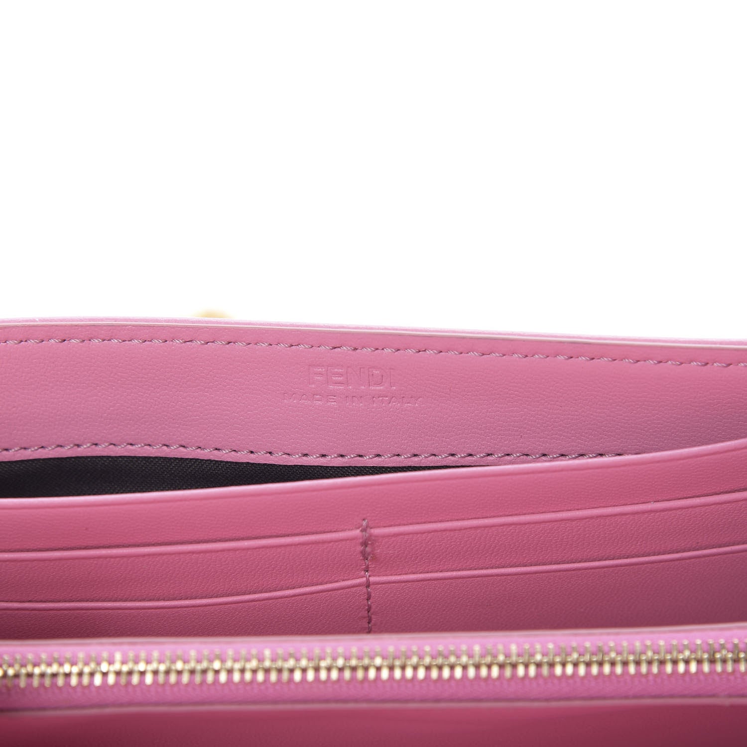 Fendi Nappa Matisse FF Embossed Continental Wallet On Chain Lollypop 7 of 12