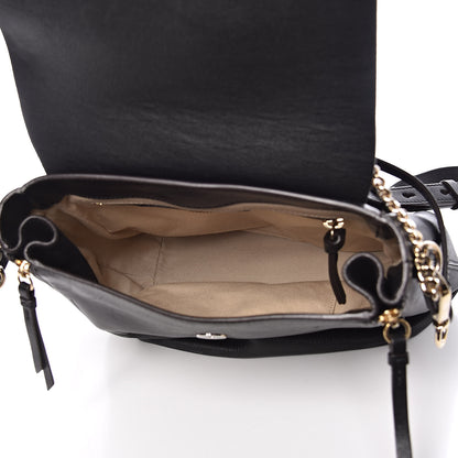 Chloe Suede Calfskin Medium Faye Backpack Black 5 of 13