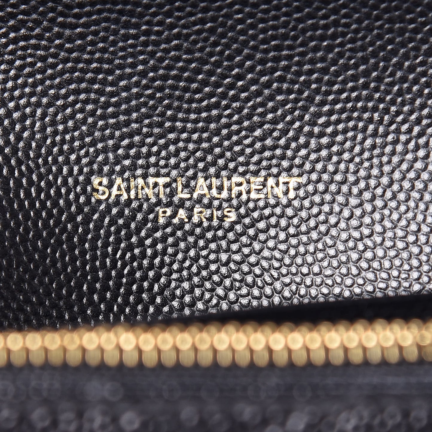 Grain De Poudre Matelasse Chevron Monogram Flap Wallet Black
