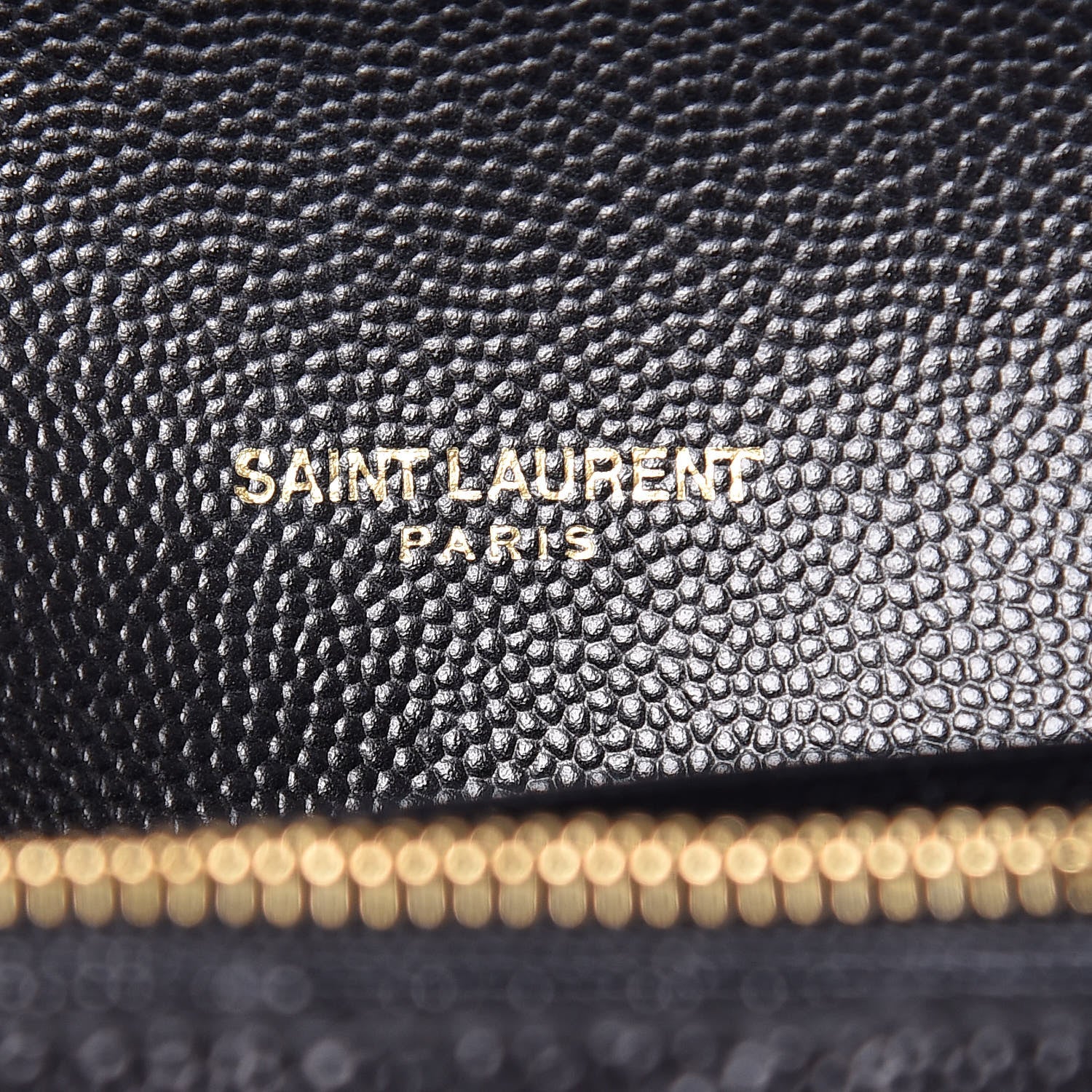 Saint Laurent Grain De Poudre Matelasse Chevron Monogram Flap Wallet Black 6 of 9