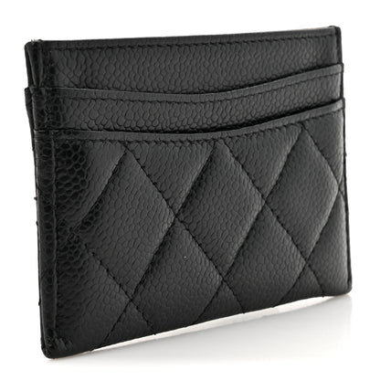 Chanel Caviar Quilted Card Holder Black 3 of 9