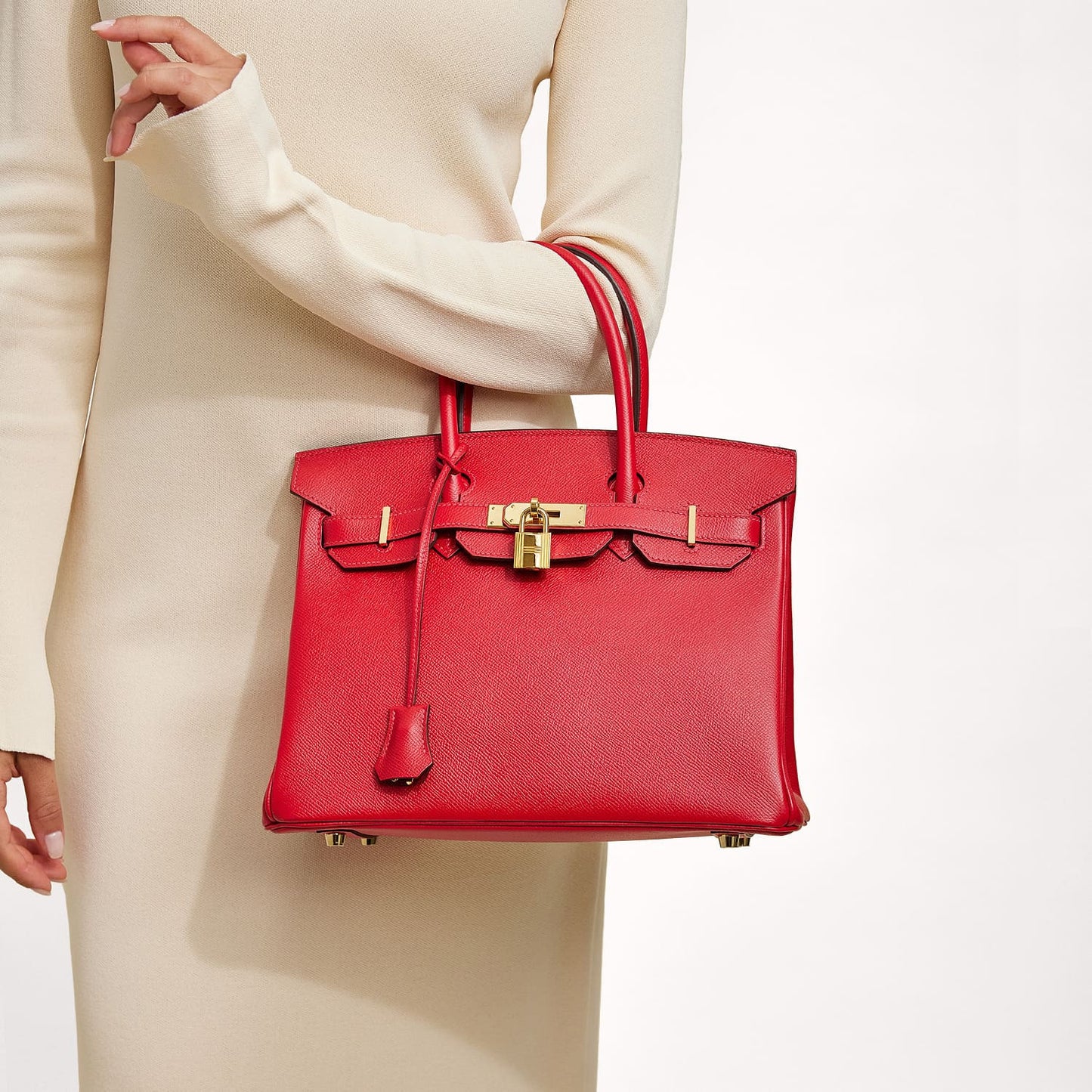 Epsom Birkin 30 Rouge Casaque