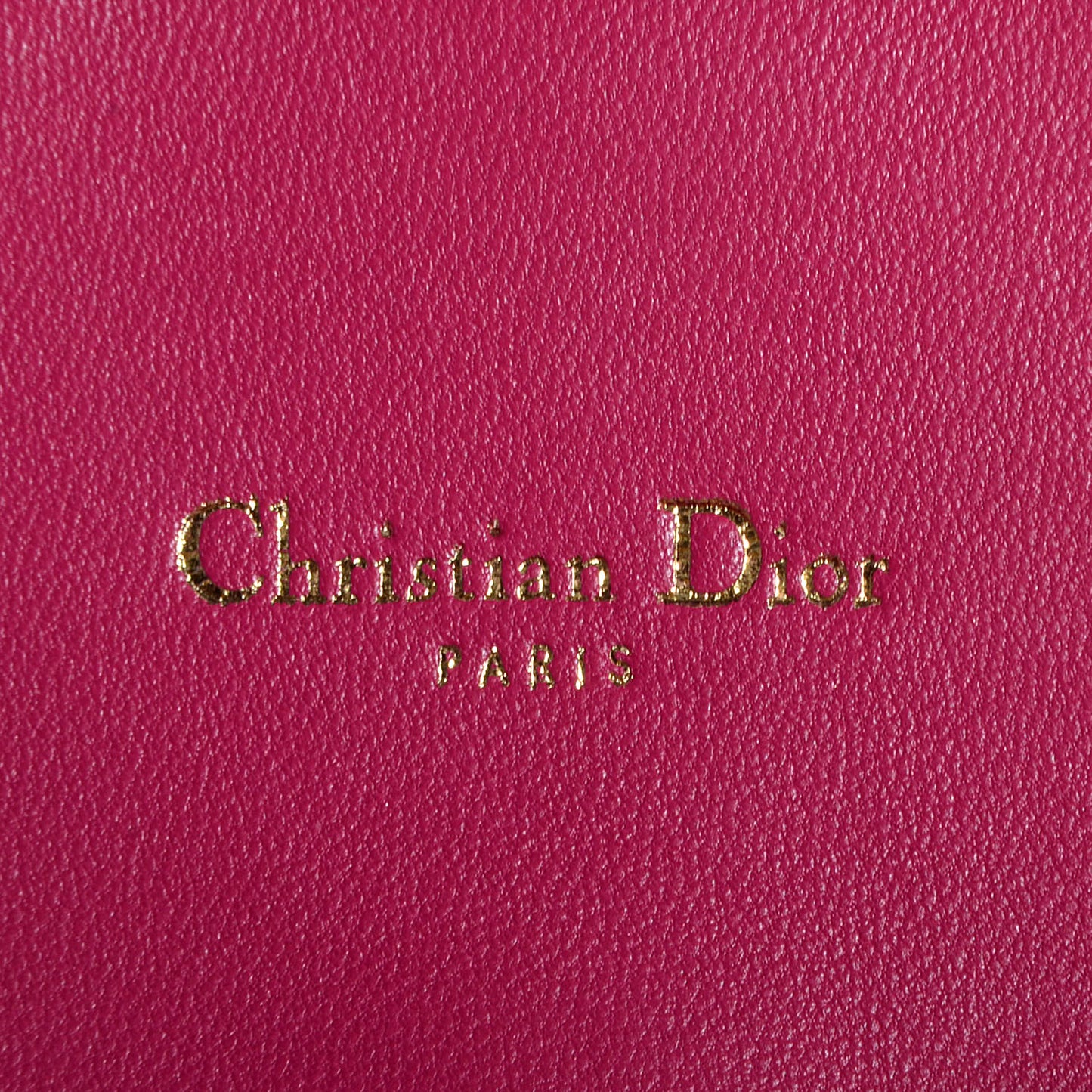 Lambskin Cannage Miss Dior Promenade Pouch Fuchsia