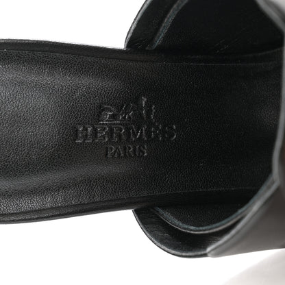Hermes Nappa Hanna 95 Sandal 36.5 Black 6 of 9