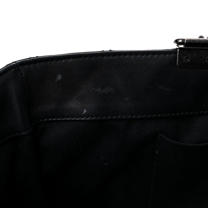 Chanel Sheepskin Quilted Chain Handle Large Shopping Tote Black 14 of 24