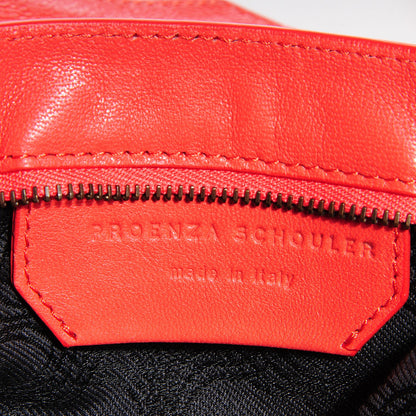 Proenza Schouler Lux Leather PS1 Pochette Clutch Coral 9 of 10