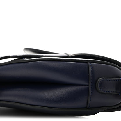 Christian Dior Calfskin Mini Saddle Bag Blue 10 of 13