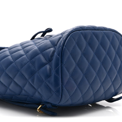 Chanel Lambskin Quilted Small Urban Spirit Backpack Blue 9 of 11