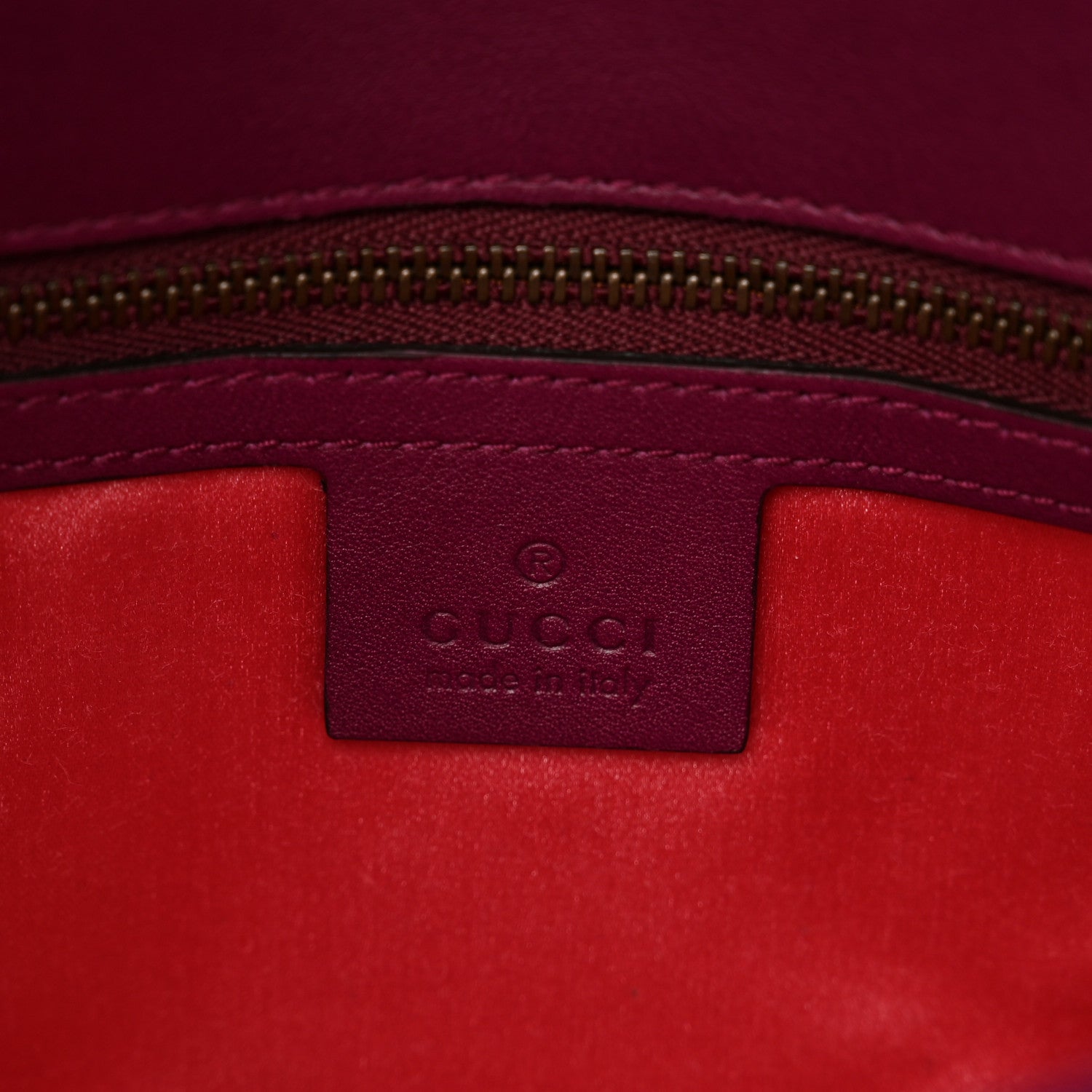 Gucci Velvet Matelasse Small GG Marmont Shoulder Bag Fuchsia Violet Cyclamen 6 of 10