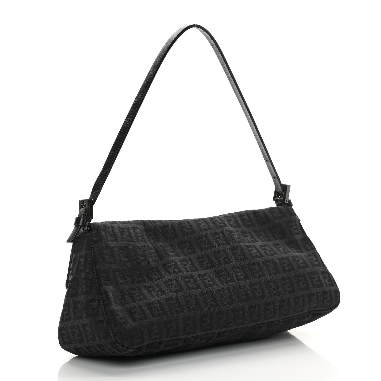 Fendi Zucchino Baguette Black 2 of 12