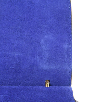 Mulberry Calfskin Crocodile Embossed Small Amberley Satchel Cobalt Blue 9 of 9