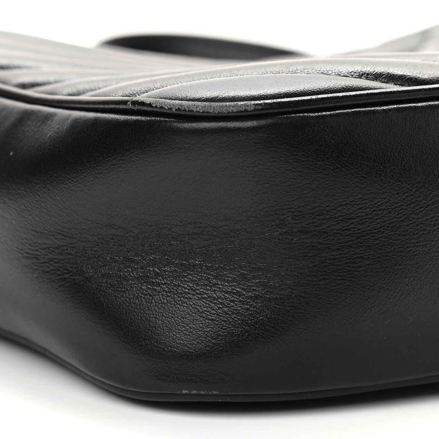 Calfskin Matelasse Monogram Lou Camera Bag Black