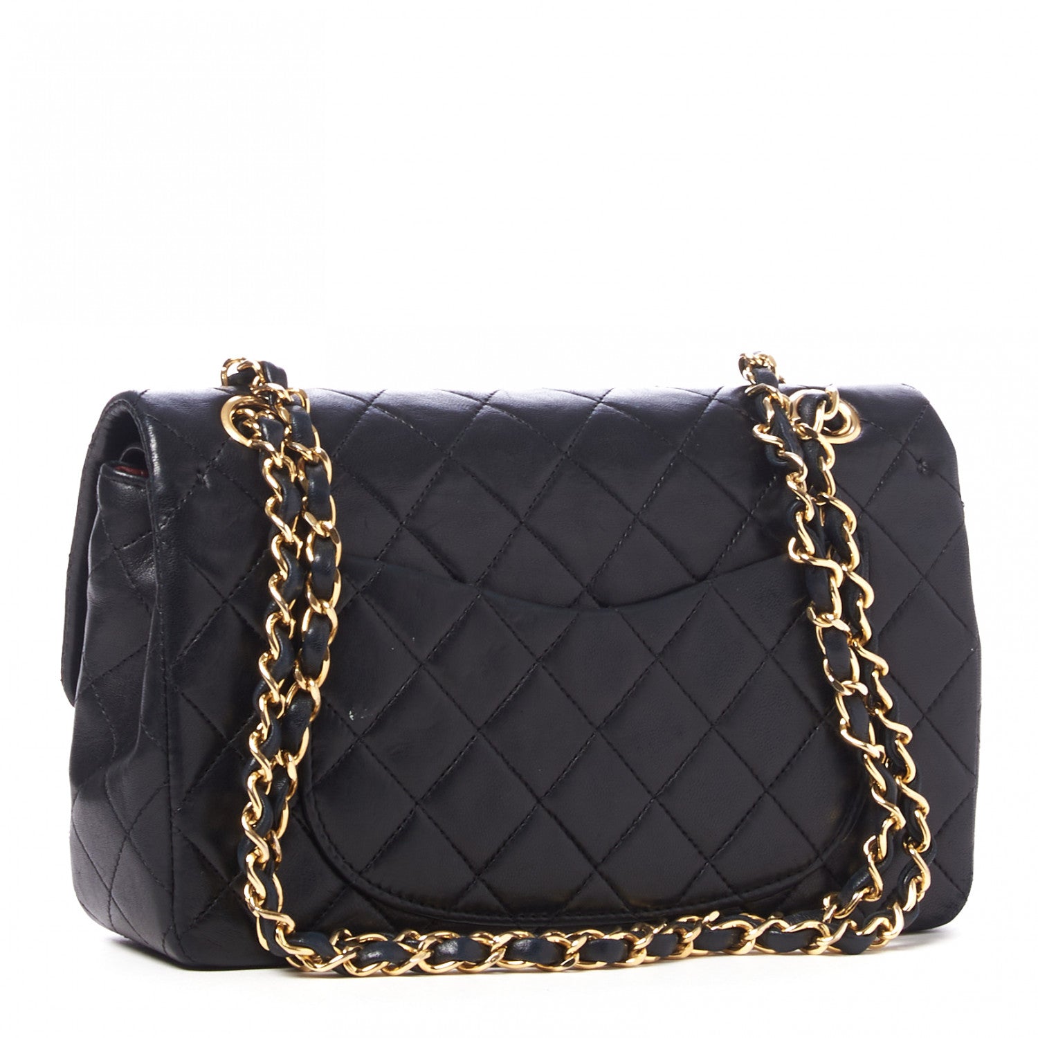 Chanel Lambskin Quilted Small Double Flap Black 2 of 9