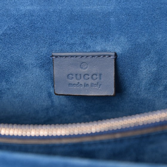Gucci GG Supreme Monogram Blooms Medium Dionysus Shoulder Bag Beige Navy Vintage Blue 6 of 7
