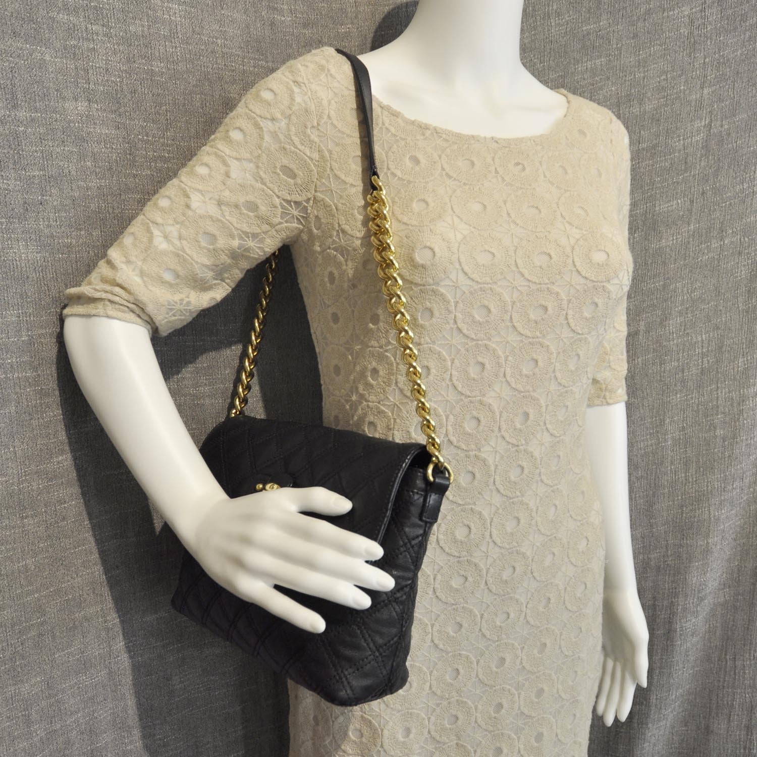 Marc Jacobs Leather Quilted The Large Single Black 2 of 8