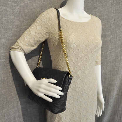 Marc Jacobs Leather Quilted The Large Single Black 2 of 8