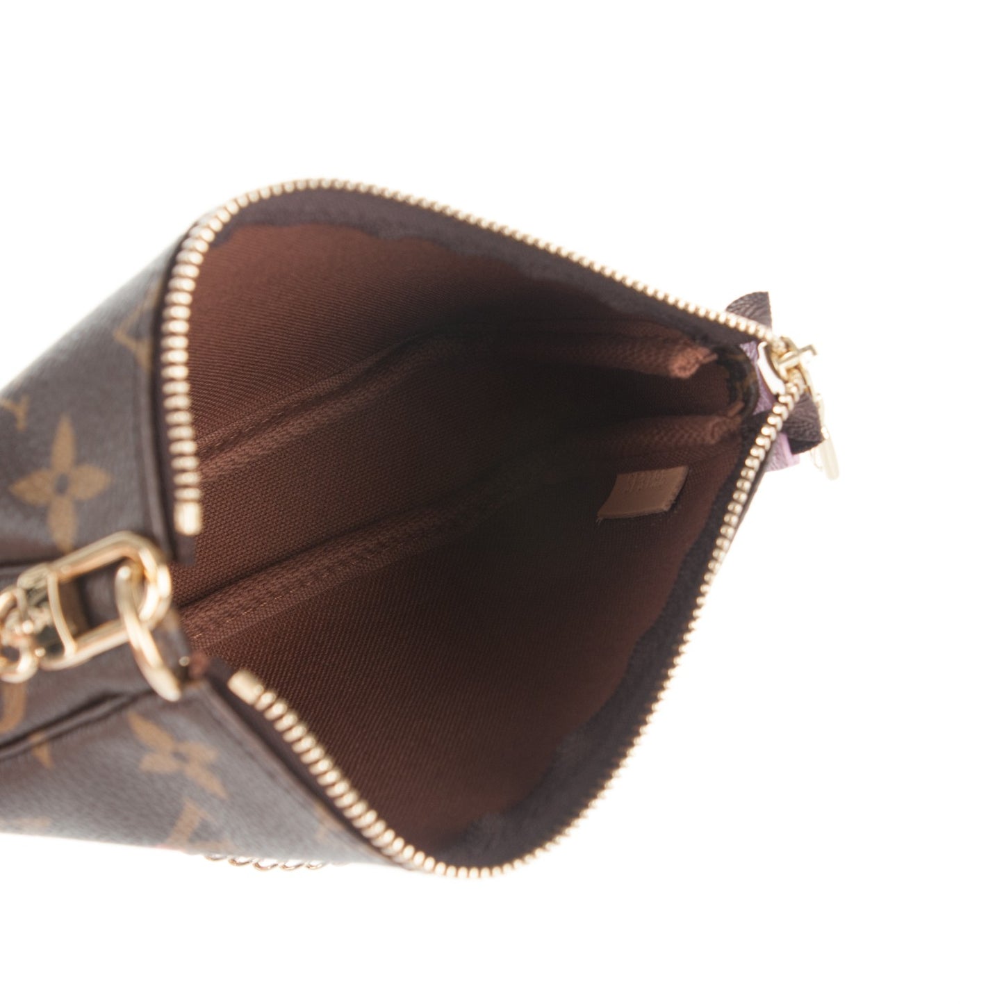Monogram 2016 Christmas Animation Mini Pochette Accessories Rose Ballerine