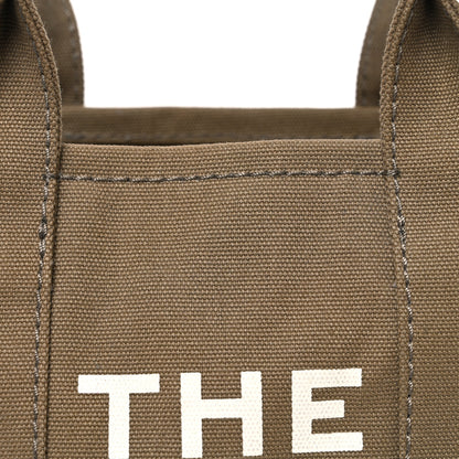 Marc Jacobs Cotton Canvas Small The Traveler Tote Bag Slate Green 8 of 10