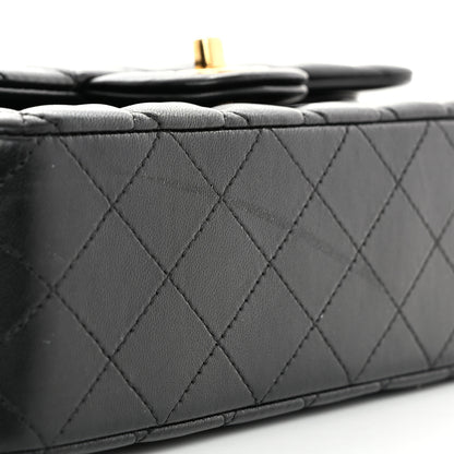 Chanel Lambskin Quilted Medium Double Flap Black 11 of 11