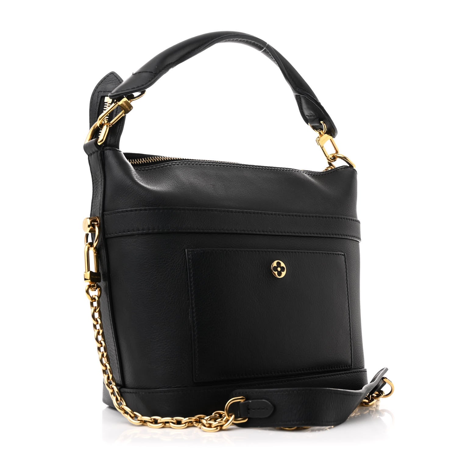 Louis Vuitton Calfskin Monogram Cruiser PM Black 3 of 12
