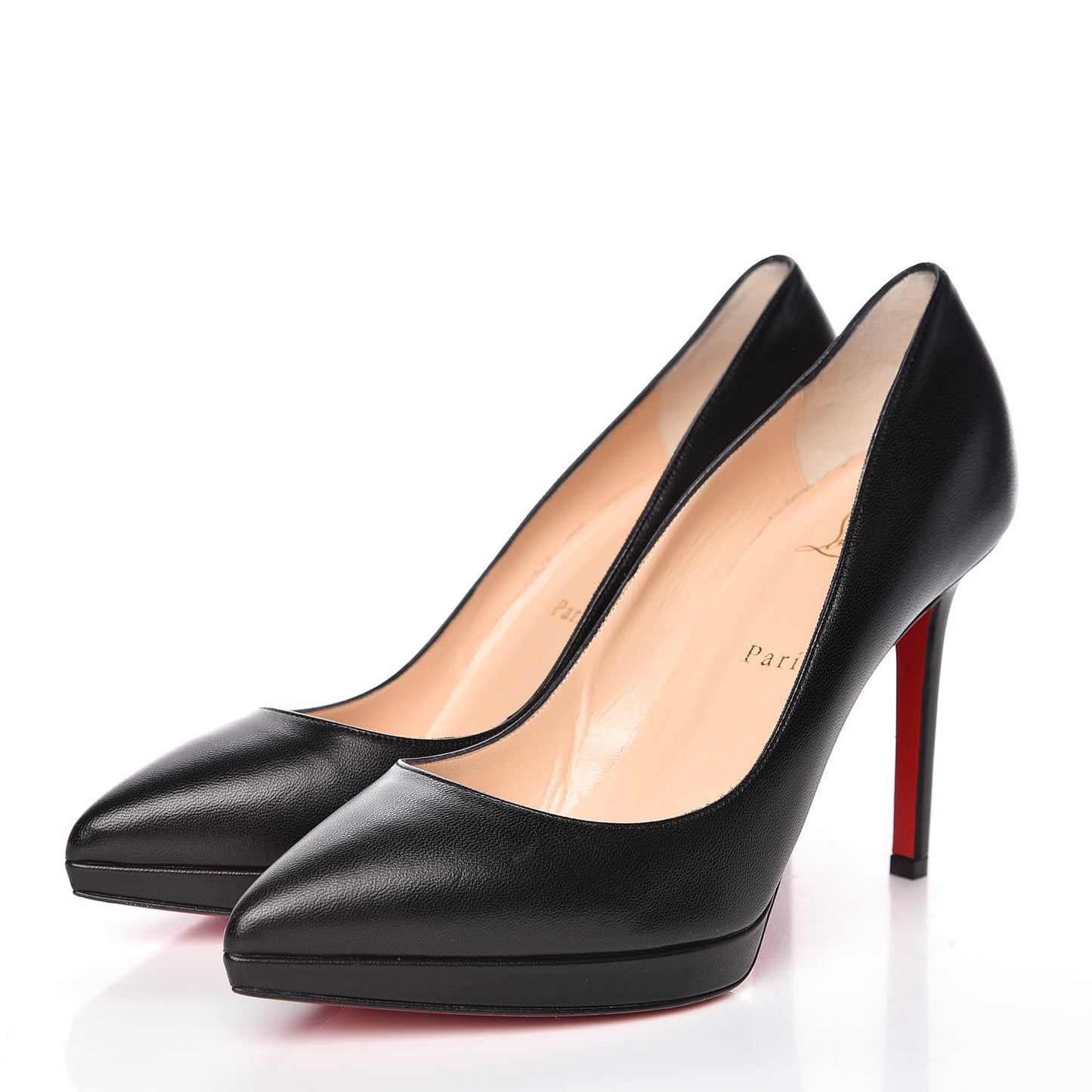 Shiny Nappa Pigalle Plato 100 Pumps 39 Black