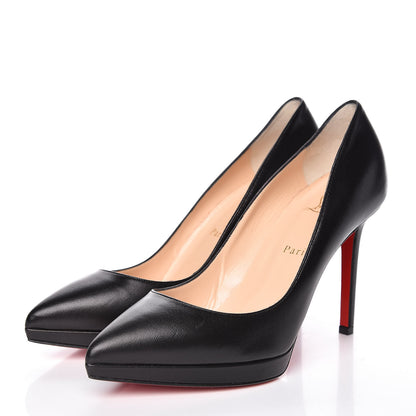 Christian Louboutin Shiny Nappa Pigalle Plato 100 Pumps 39 Black 3 of 10