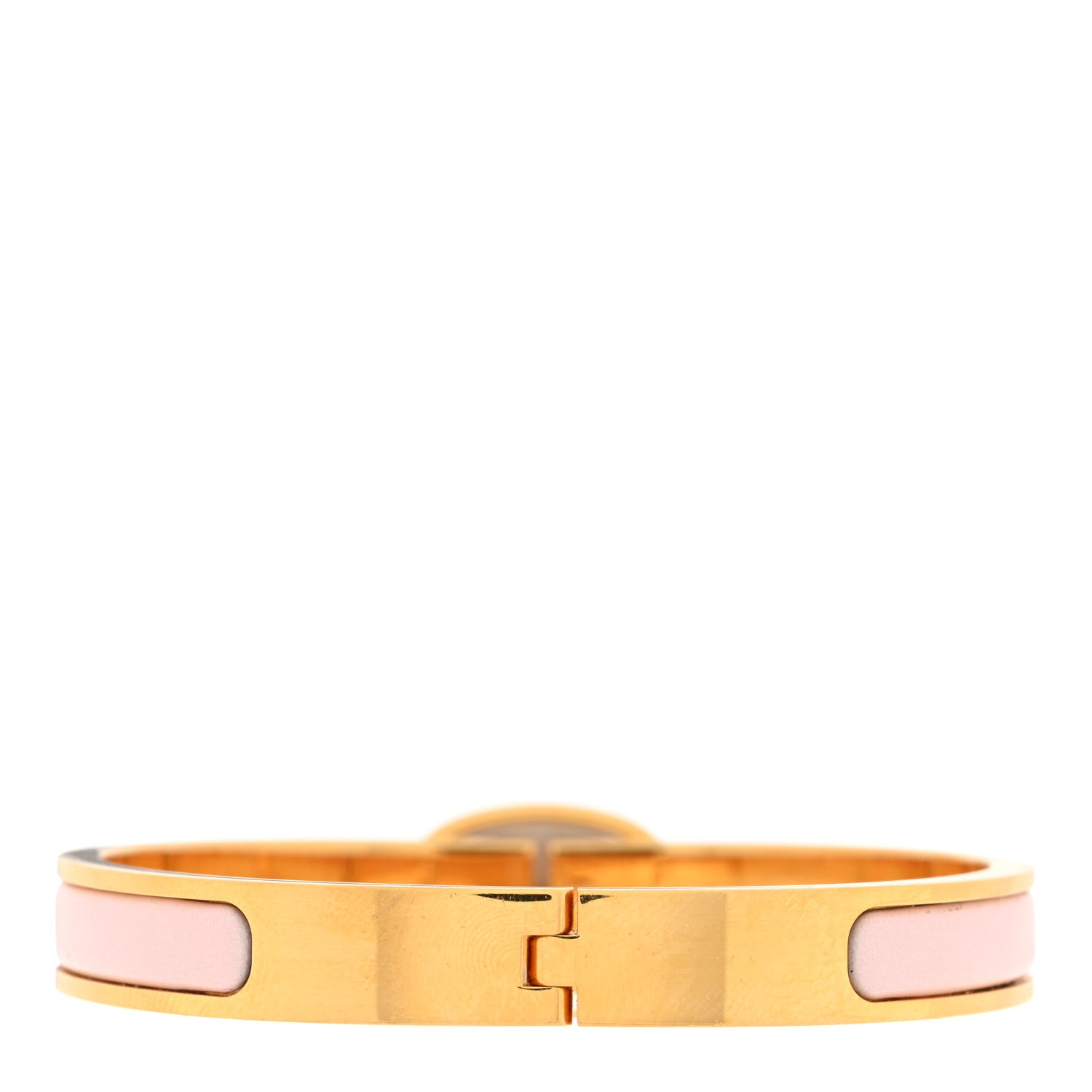 Hermes Enamel Mini Clic Chaine d'Ancre Bracelet PM Rose Candeur 3 of 5