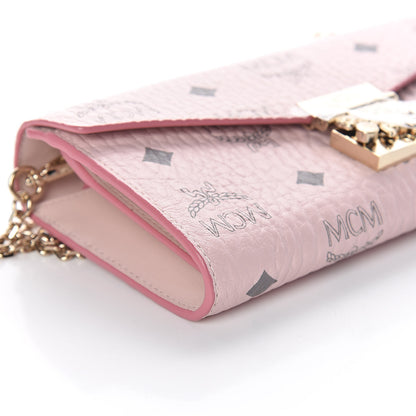 MCM Visetos Large Patricia Wallet On Chain Soft Pink 7 of 8