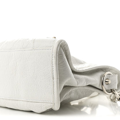 Balenciaga Agneau Arena Silver Hardware Small Le City Optic White 10 of 11