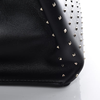 Valentino Garavani Calfskin Studded Medium Joylock Satchel Black 15 of 17