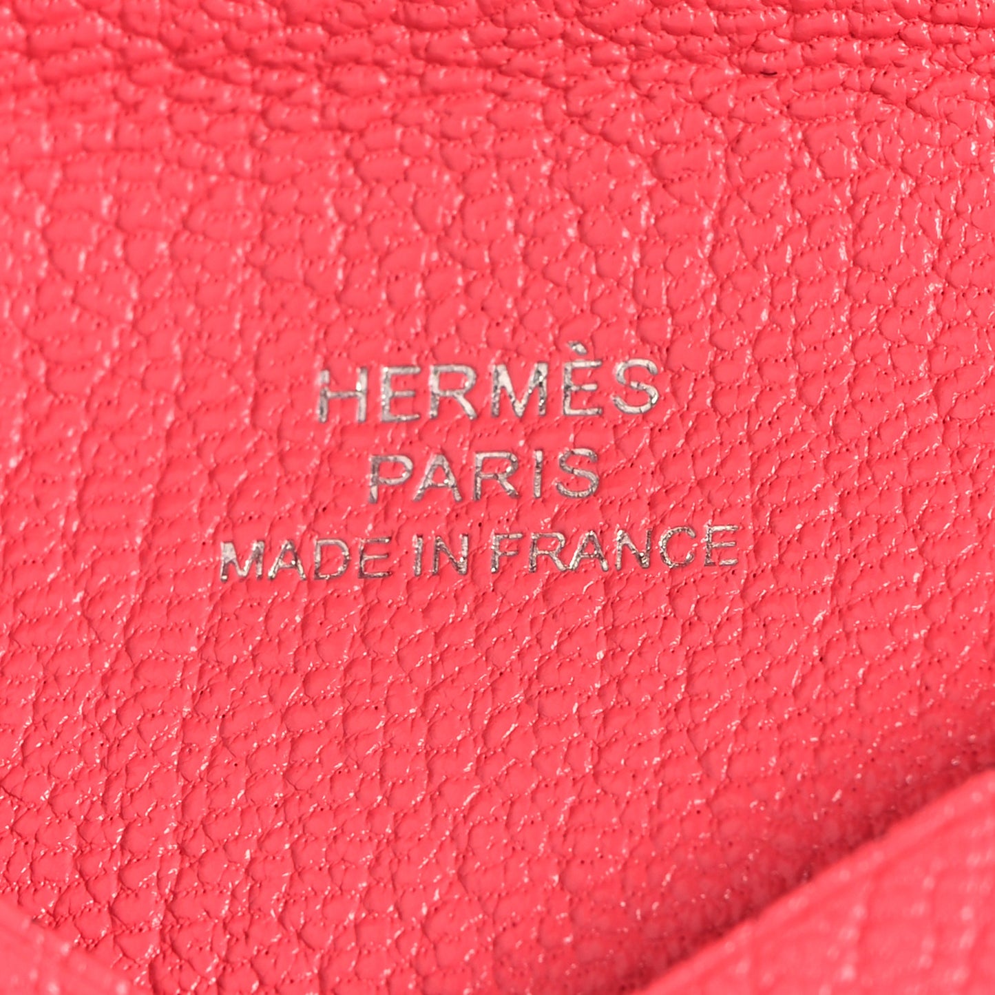 Chevre Mysore Calvi Card Case Rose Lipstick