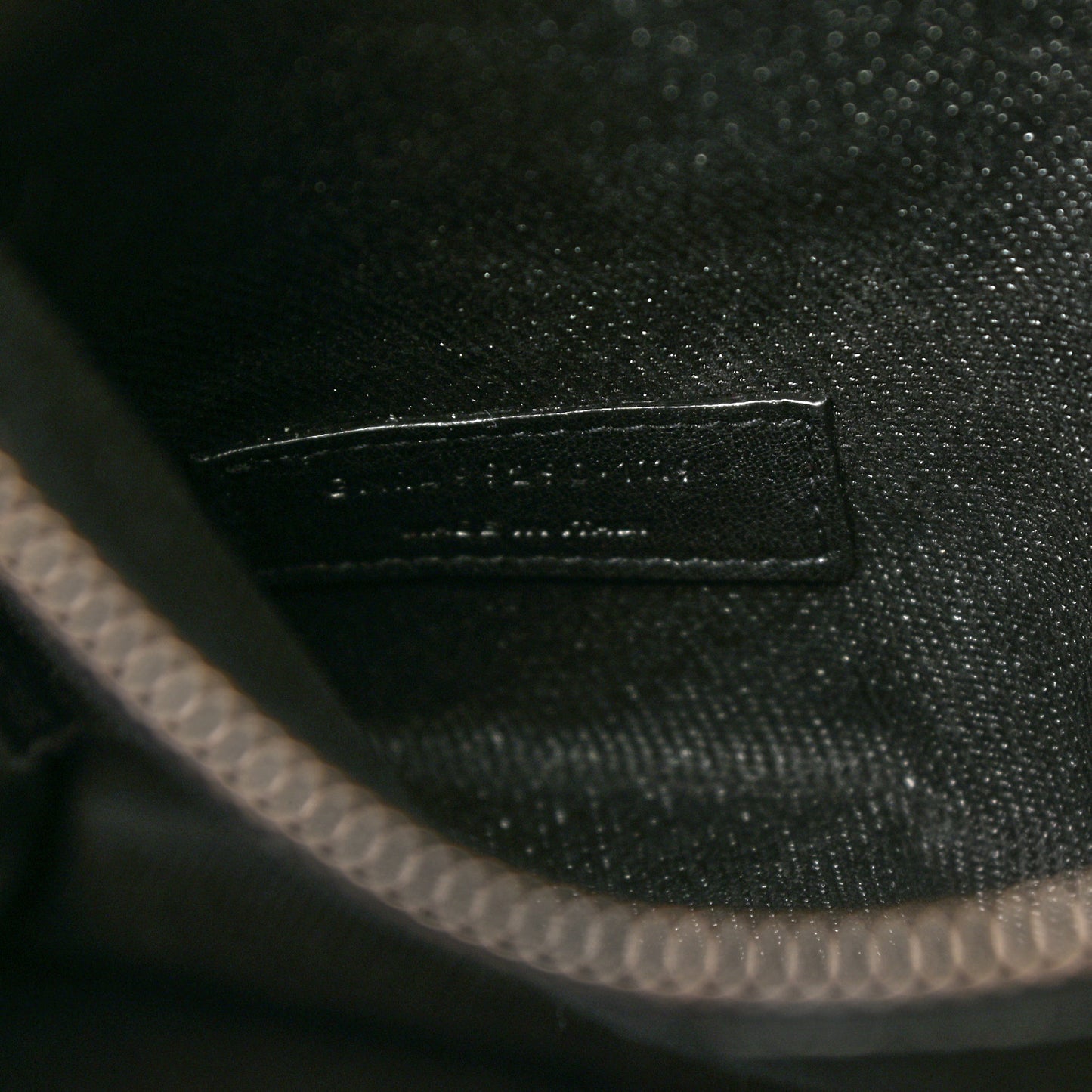 Linen Calfskin Rive Gauche Tote Black