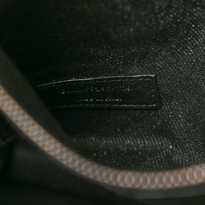Saint Laurent Linen Calfskin Rive Gauche Tote Black 7 of 8