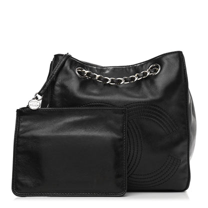 Chanel Lambskin CC Shoulder Bag Black 1 of 10
