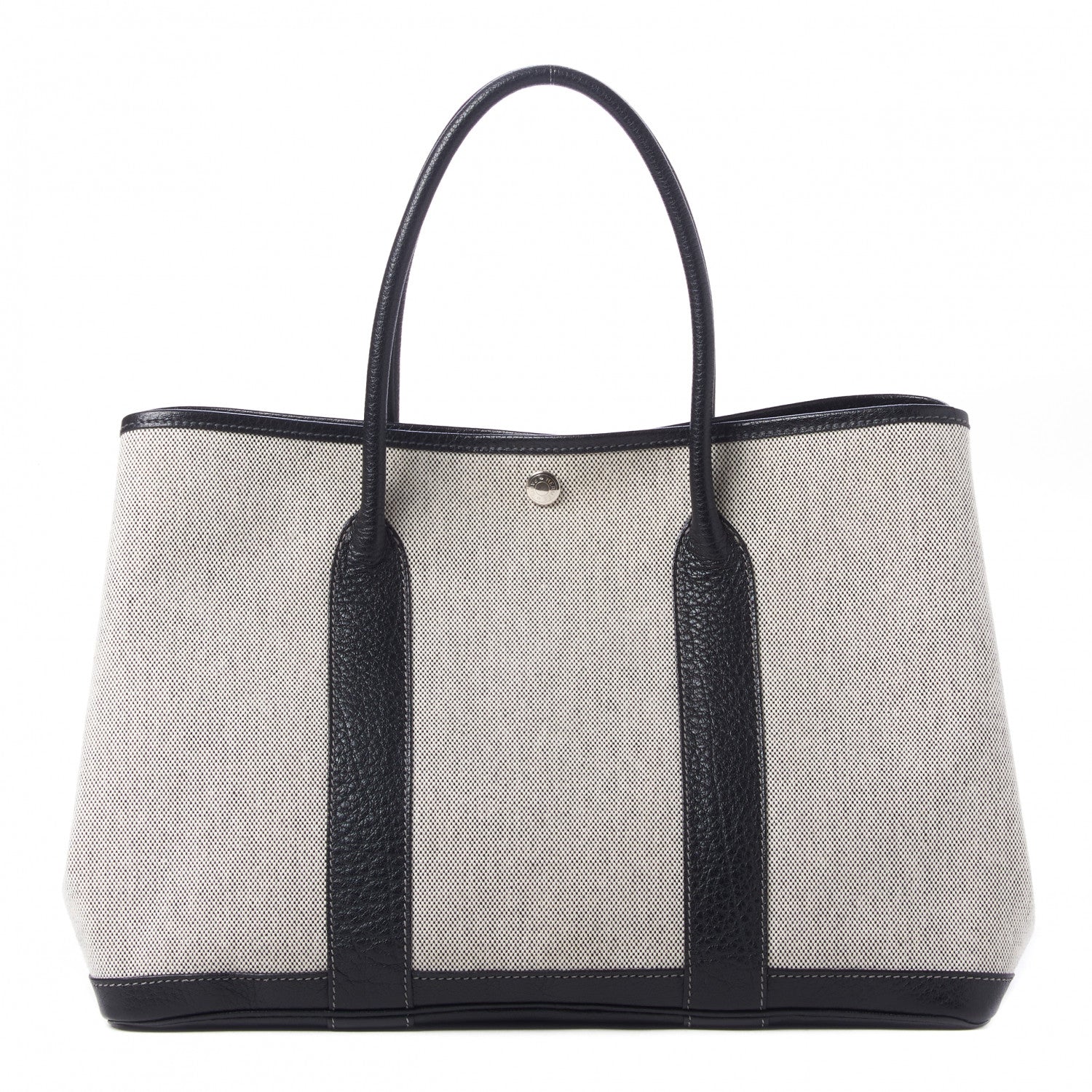 Hermes Buffle Skipper Toile Garden Party 36 MM Tote Black 1 of 8